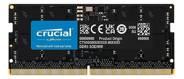 MEM NOTEBOOK 32GB DDR5 5600 MHZ CRUCIAL CT32G56C46S5