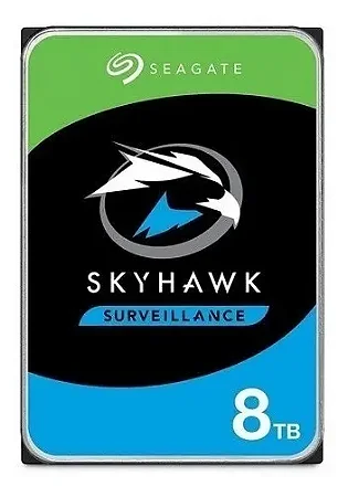 UNIDADE DE DISCO RIGIDO 8TB SEAGATE SKYHAWK AI SURVEILLANCE 7200RPM 256MB ST8000VE001