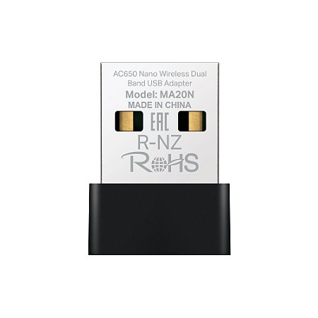 Adaptador USB Wireless Mercusys Dual Ban AC650 Nano - MA20N