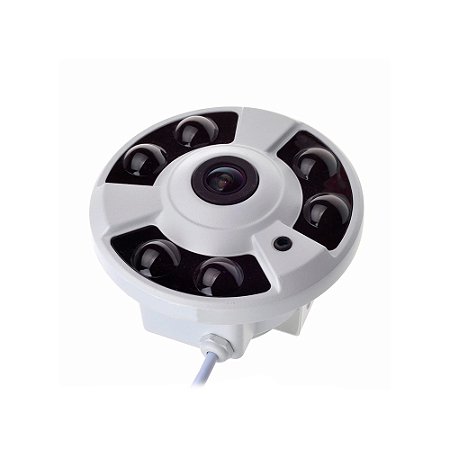 Camera Fisheye IP Tecvoz Light 4MP IR 25m 1.8mm - IFY4M1