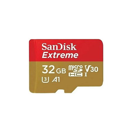 Cartão de Memória Sandisk 32GB Extreme c/ adaptador SDSQXAF-032G-GN6AA