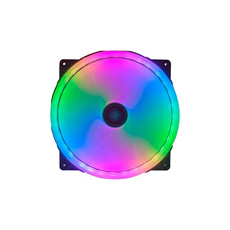 Cooler Fan 200mm com 32 Leds RGB Colorido 12v Dex - DX20W