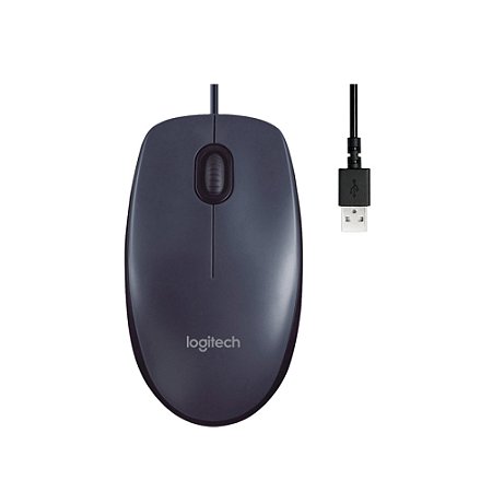 Mouse Usb Logitech M100 Preto 1000DPI - 910-001601
