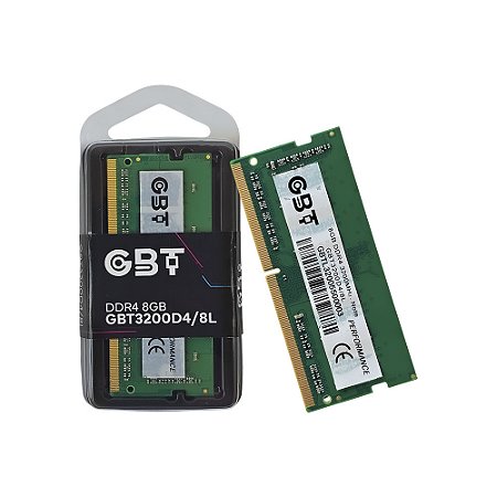 Memória GBT 8GB DDR4 3200Mhz para Notebook - GBT3200D4/8L