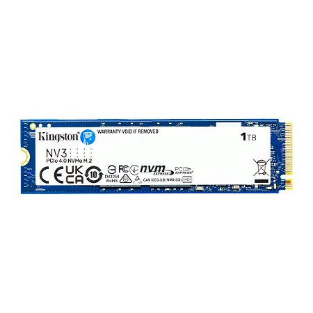 SSD M.2 1TB NV3 2280 Kingston PCIe 4.0 - SNV3S/1000G