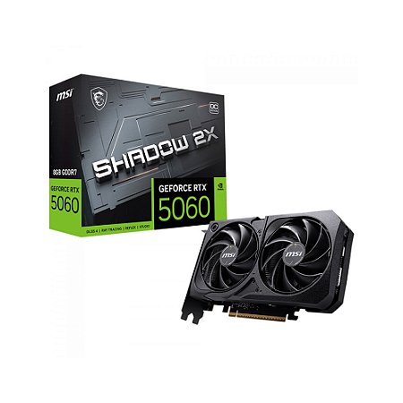 VGA GeForce 8GB RTX 5060 Shadow 2x OC, GDDR7, DLSS - 912-V537-038