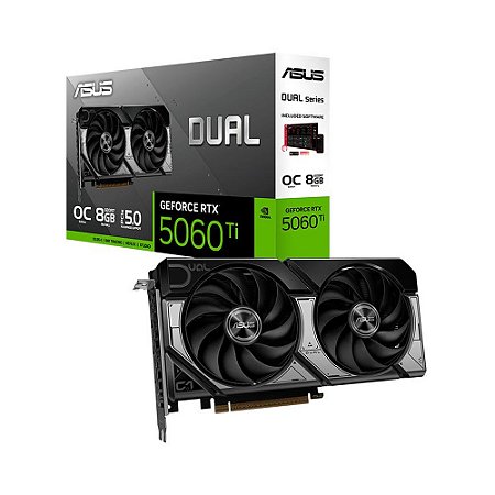 VGA GeForce 8GB RTX 5060Ti Asus Dual OC GDDR7 - 90YV0MP2-M0NA00