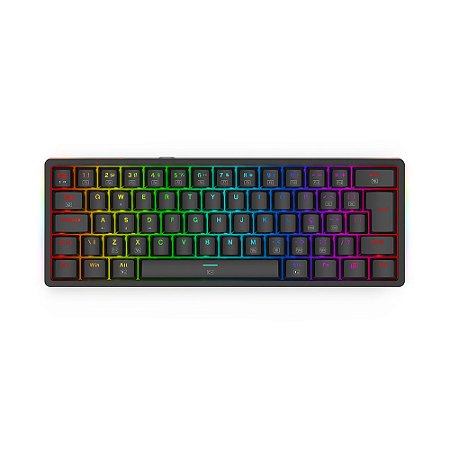 Teclado Mecânico Gamer Redragon Akali K642-RGB Switch Brown