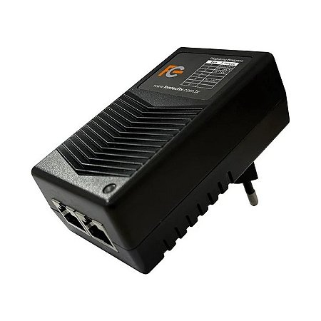 INJETOR POE 24V 1A PASSIVO FAST ETHERNET FC