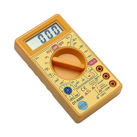 MULTIMETRO DIGITAL DT-830 - AMARELO SECCON