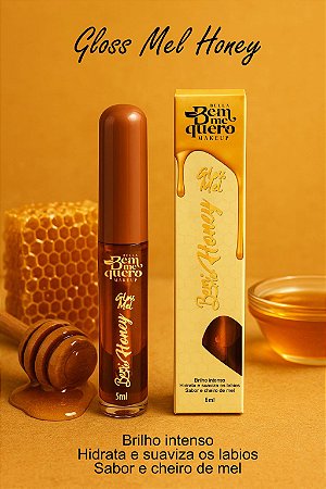 Gloss Mel - Brilho Intenso para Lábios
