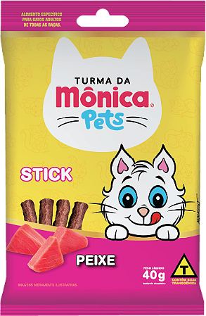 TURMA DA MONICA STICKS GATO - PEIXE 40G