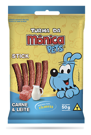 Turma da Mônica Bifinho Carne e Leite para Filhotes 50g