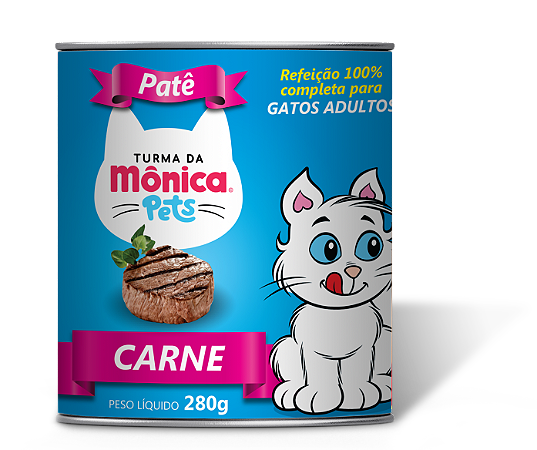 Patê para Gatos Adultos Sabor Carne 280 gramas