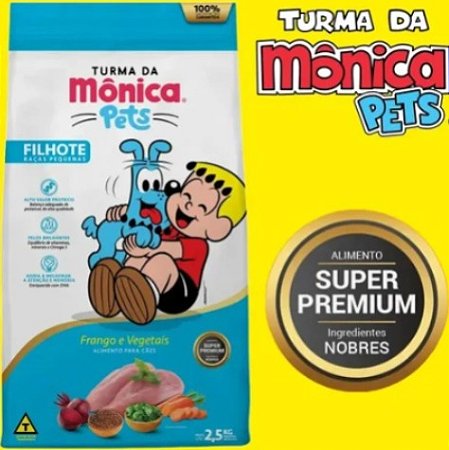 Ração Turma Da Mônica Filhotes 2,5kg Super Premium para cães