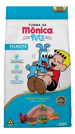 Ração Turma Da Mônica Filhotes 2,5kg Super Premium para cães