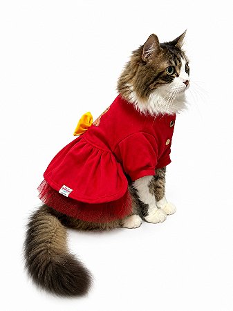 Vestido Pet Boutique Vermelho Turma da Mônica Pets – Tamanho M