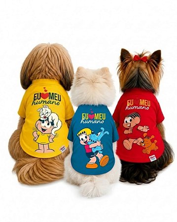 Camiseta T-Shirt Pet Turma da Mônica Pets – Tamanho P