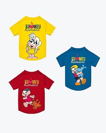 Camiseta T-Shirt Pet Turma da Mônica Pets M