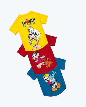Camiseta T-Shirt Pet Turma da Mônica Pets  GG