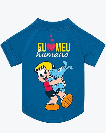 Camiseta T-Shirt Pet Turma da Mônica Pets Azul GG1