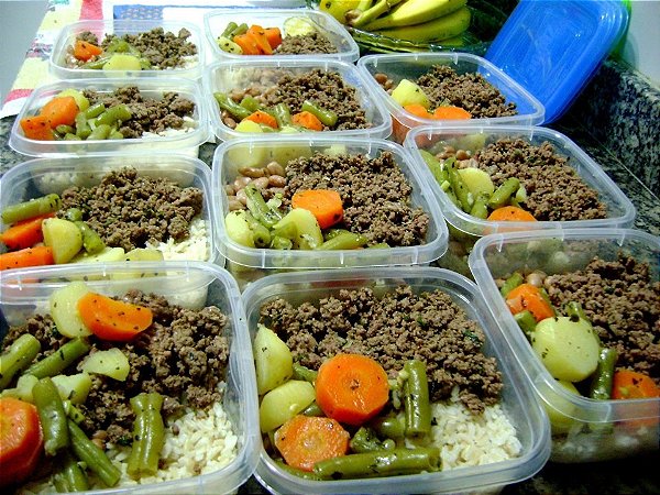 Proteina de Soja, Arroz Branco, Feijão, legumes