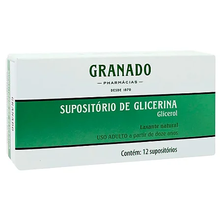 Supositório de Glicerina Adulto 12 Unid