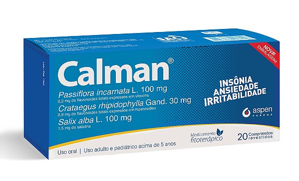 Calman com 20 Comprimidos