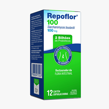Repoflor 100mg com 12 Cápsulas