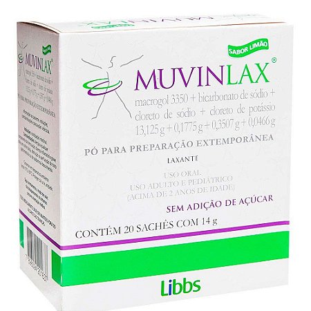 Muvinlax com 20 Sachês de 14g