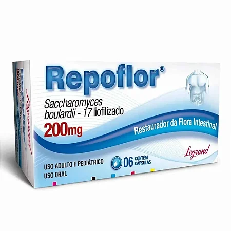 Repoflor 200mg com 6 Cápsulas
