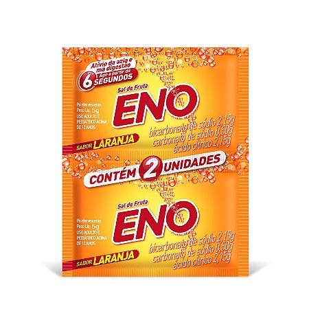 Sal de Fruta Eno Laranja 2 Envelopes