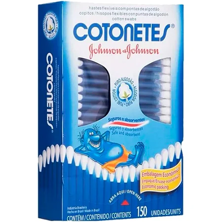 Cotonetes Johnson & Johnson com 150 Unid.