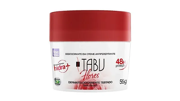 Desodorante Tabu Creme Tradicional 55g