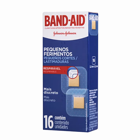 Curativo Band-Aid Pequenos Ferimentos com 16 Unid.