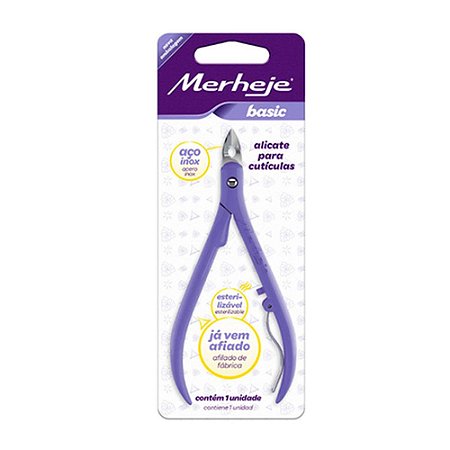 Alicate Cutícula Merheje Lilás