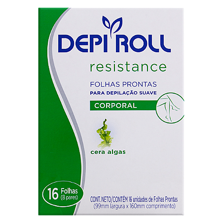 Folhas Prontas para Depilação Corporal Algas 16 Unid.