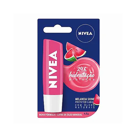Protetor Labial Nivea Melancia Shine 4,8g