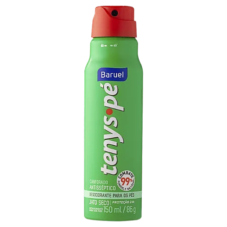 Tenys Pé Baruel Jato Seco Canforado 150ml