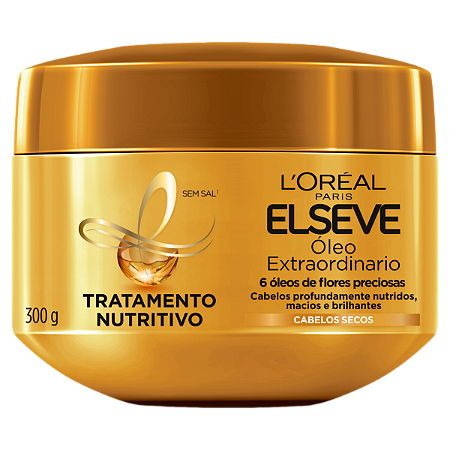 Creme de Tratamento Elseve Óleo Extraordinário Nutrição 300g