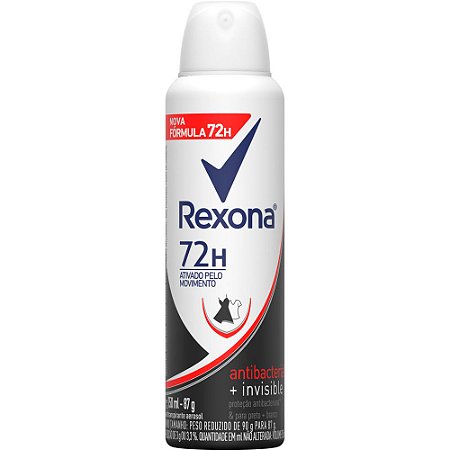 Desodorante Rexona Antibacterial + Invisible 150ml