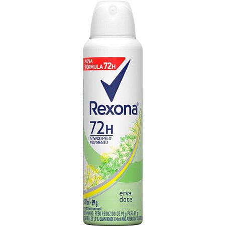 Desodorante Rexona Erva Doce Aerosol 150ml