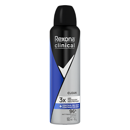 Desodorante Rexona Clinical Clean Aerosol 150ml