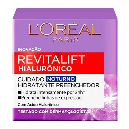 Revitalift Hialurônico Noturno L´oreal 50ml