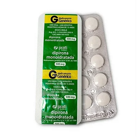 Dipirona Sódica 500mg com 10 Comprimidos