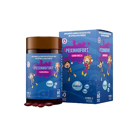 Fort Life Peixinhofort 450 mg com 60 cápsulas
