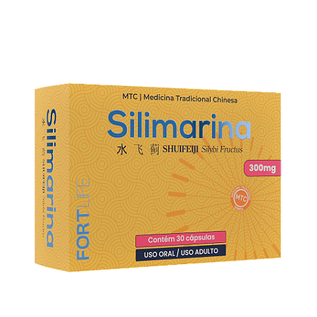 Fort Life silimarina 300 mg com 10 cápsulas envelope