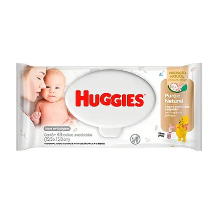 Lenços Huggies 100 Dias 48 un