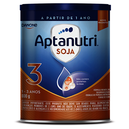 Aptanutri 3 Soja Fórmula Infantil 1-3 Anos 800g