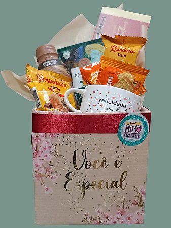 Caixa Box Especial Café com Caneca Linda